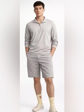 Tailor Vintage Men's Tan Zip-Up Sweater
